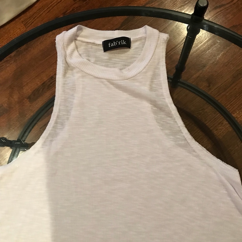 White cotton Fabrik tank top!
